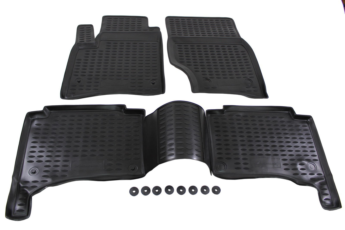 Covorase din cauciuc tip tavita Premium, Volkswagen Touareg, SUV, 2002-2010