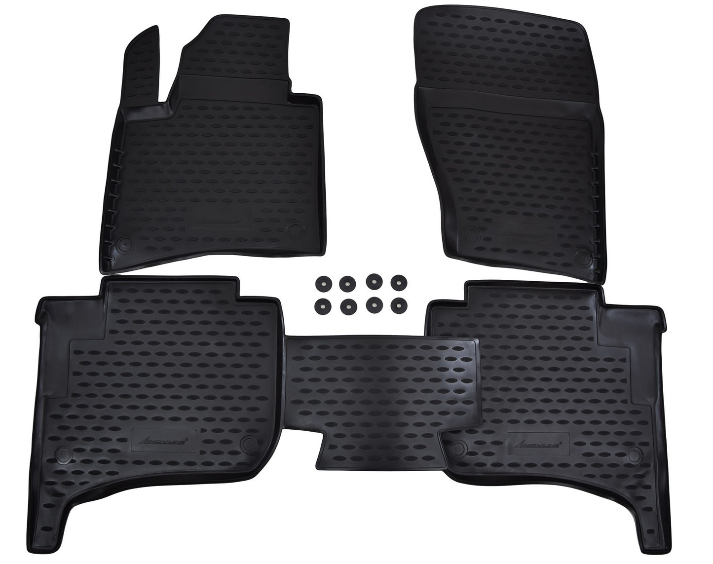 Covorase din cauciuc tip tavita Premium, Volkswagen Touareg, SUV, 2010-2018