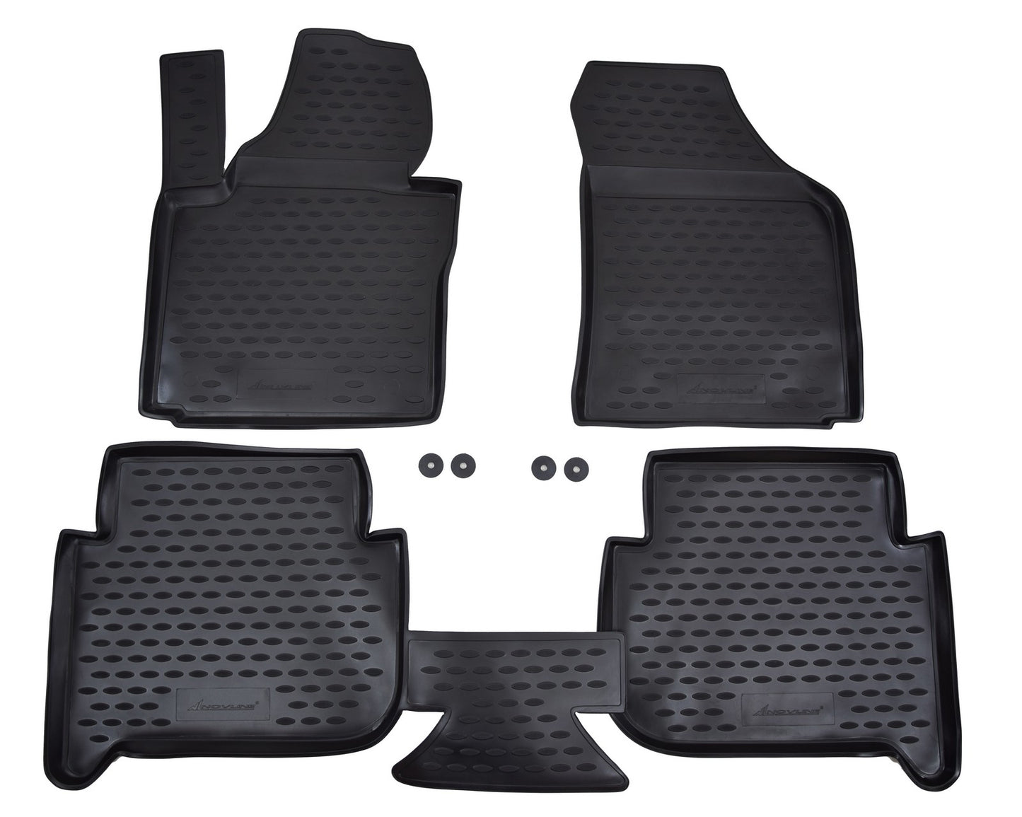 Covorase din cauciuc tip tavita Premium, Volkswagen Touran, MPV, 2006-2014