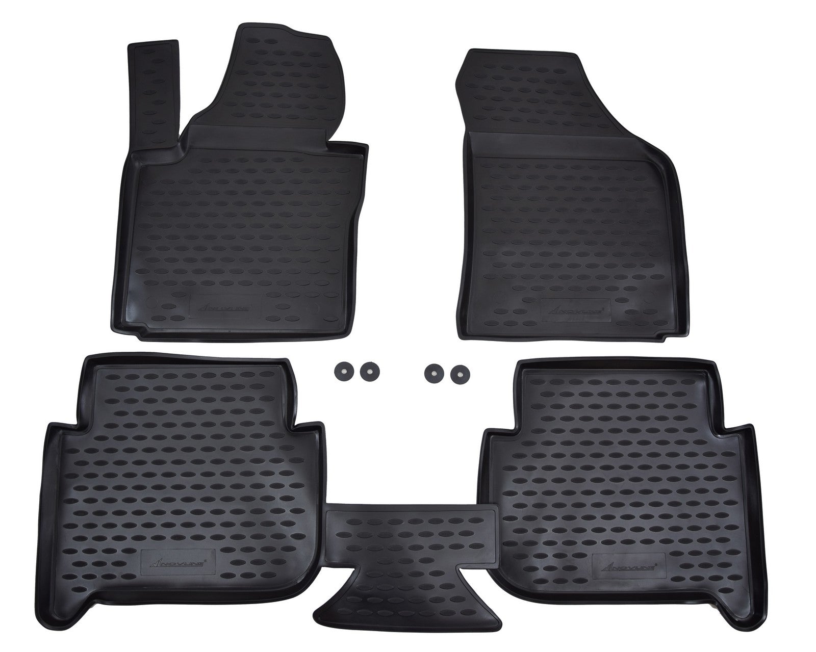 Covorase din cauciuc tip tavita Premium, Volkswagen Touran, MPV, 2006-2014