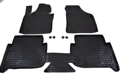 Covorase din cauciuc tip tavita Premium, Volkswagen Touran, MPV, 2006-2014