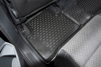 Covorase din cauciuc tip tavita Premium, Volkswagen Touran, MPV, 2015-
