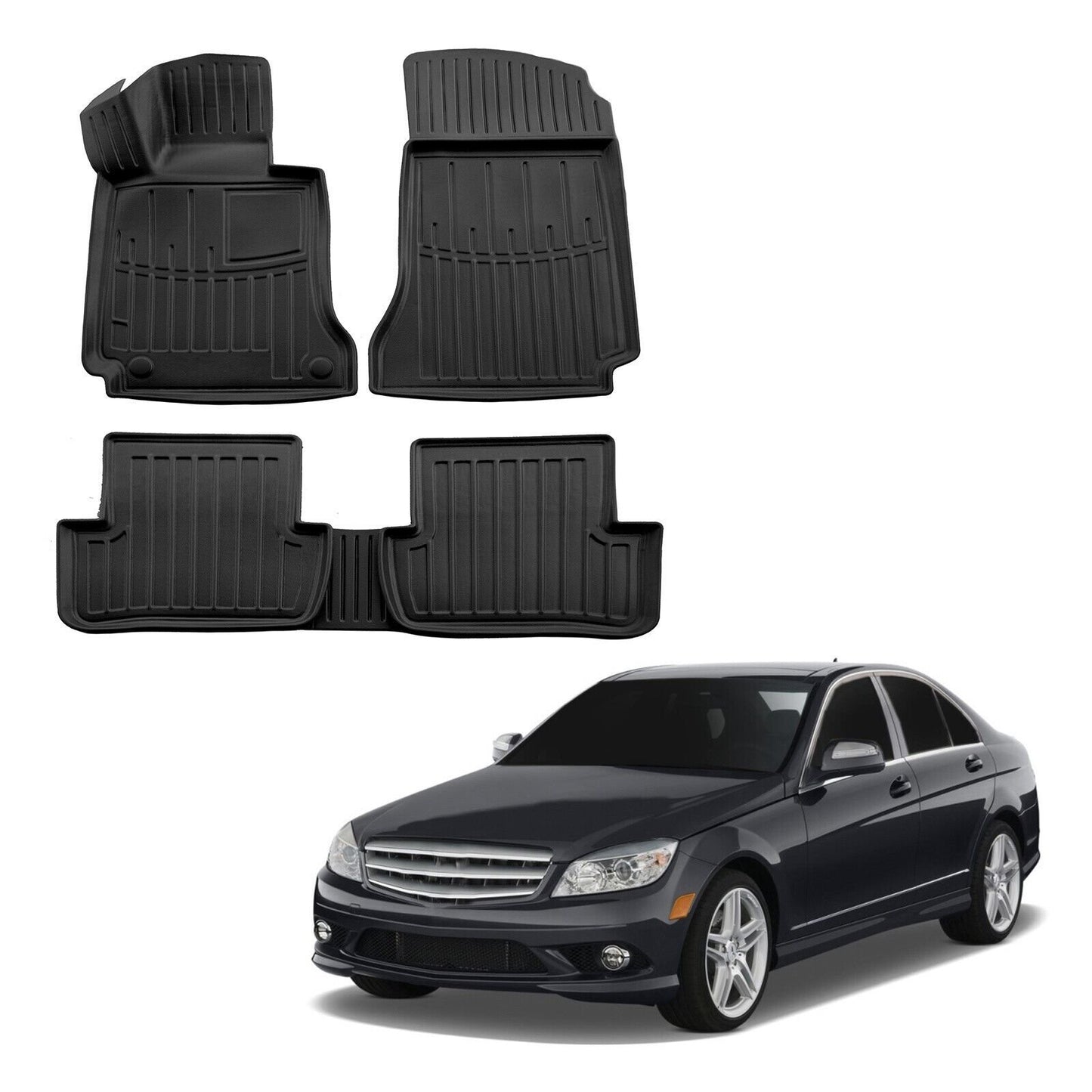 Covorase auto tip tavita Scoutt, Mercedes-Benz Clasa C (W204), 2007-2014