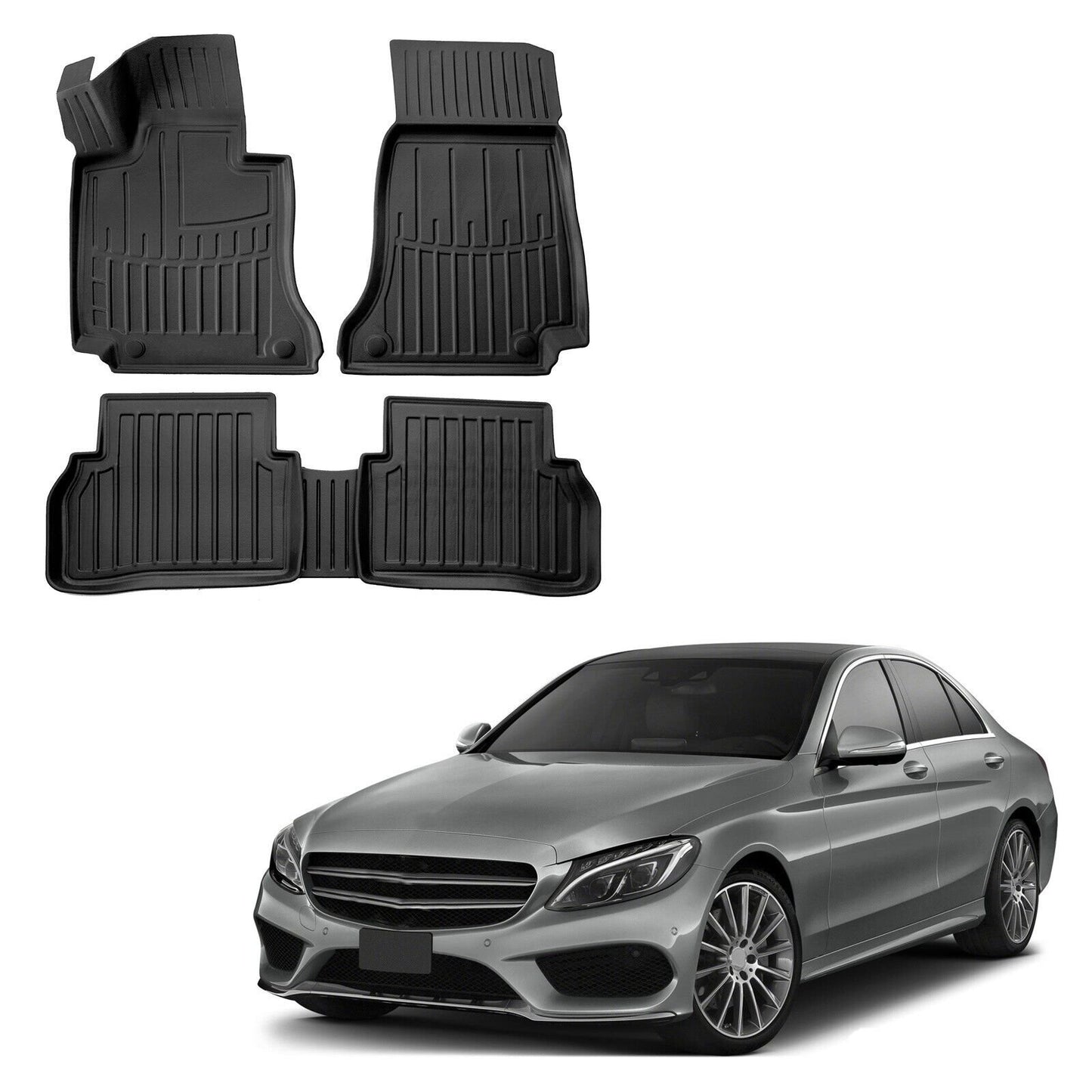 Covorase auto tip tavita Scoutt, Mercedes-Benz Clasa C (W205), 2014-2021
