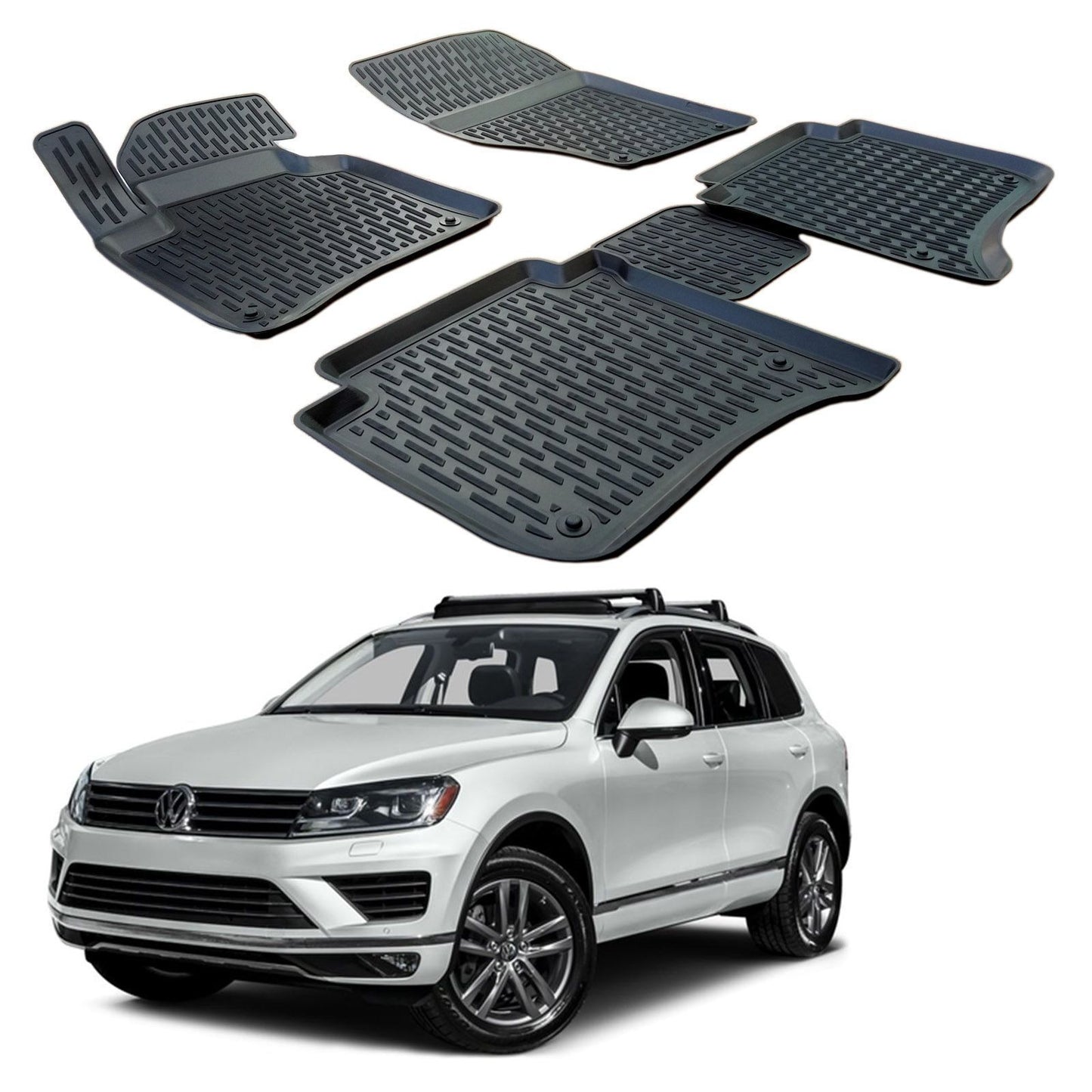Covorase din cauciuc tip tavita SCOUTT, Volkswagen Touareg, SUV, 2010-2018
