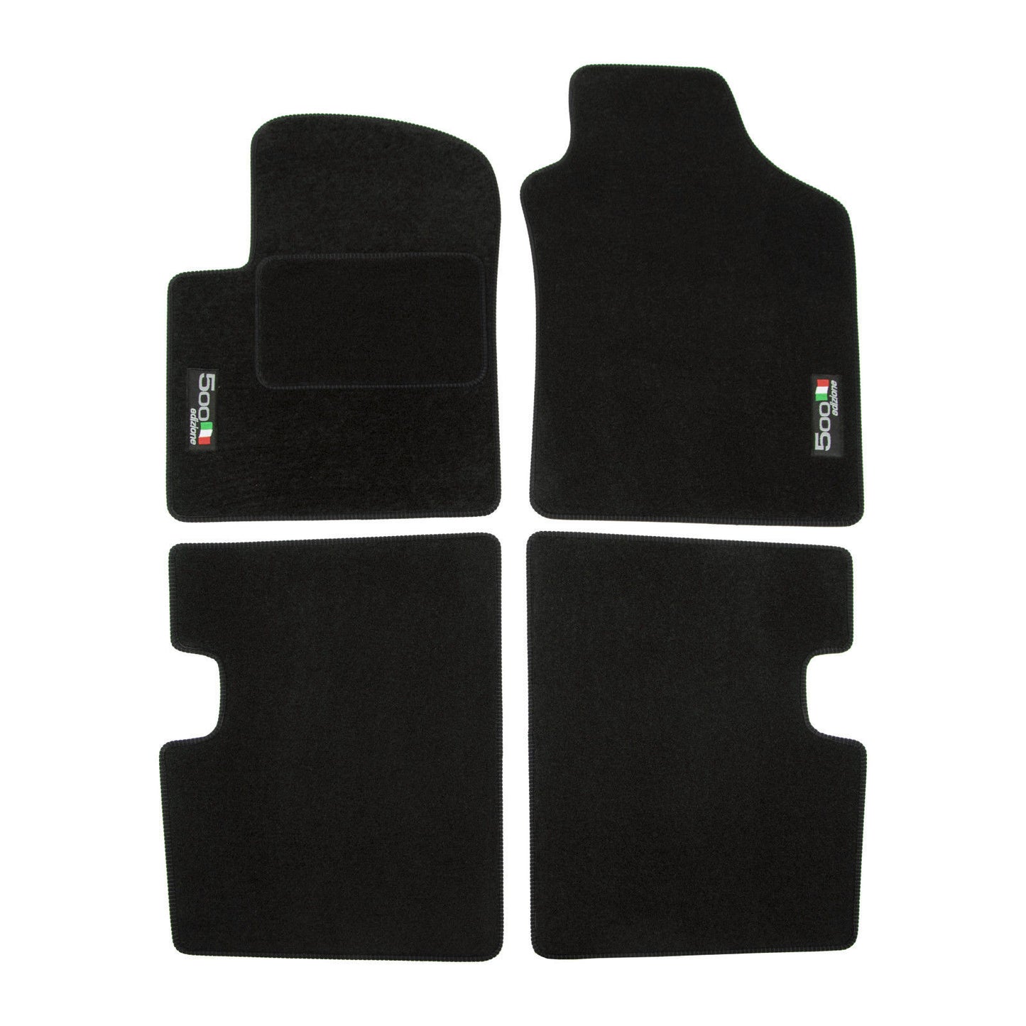 Covorase din velur cu logo, Fiat 500, 2007-2015