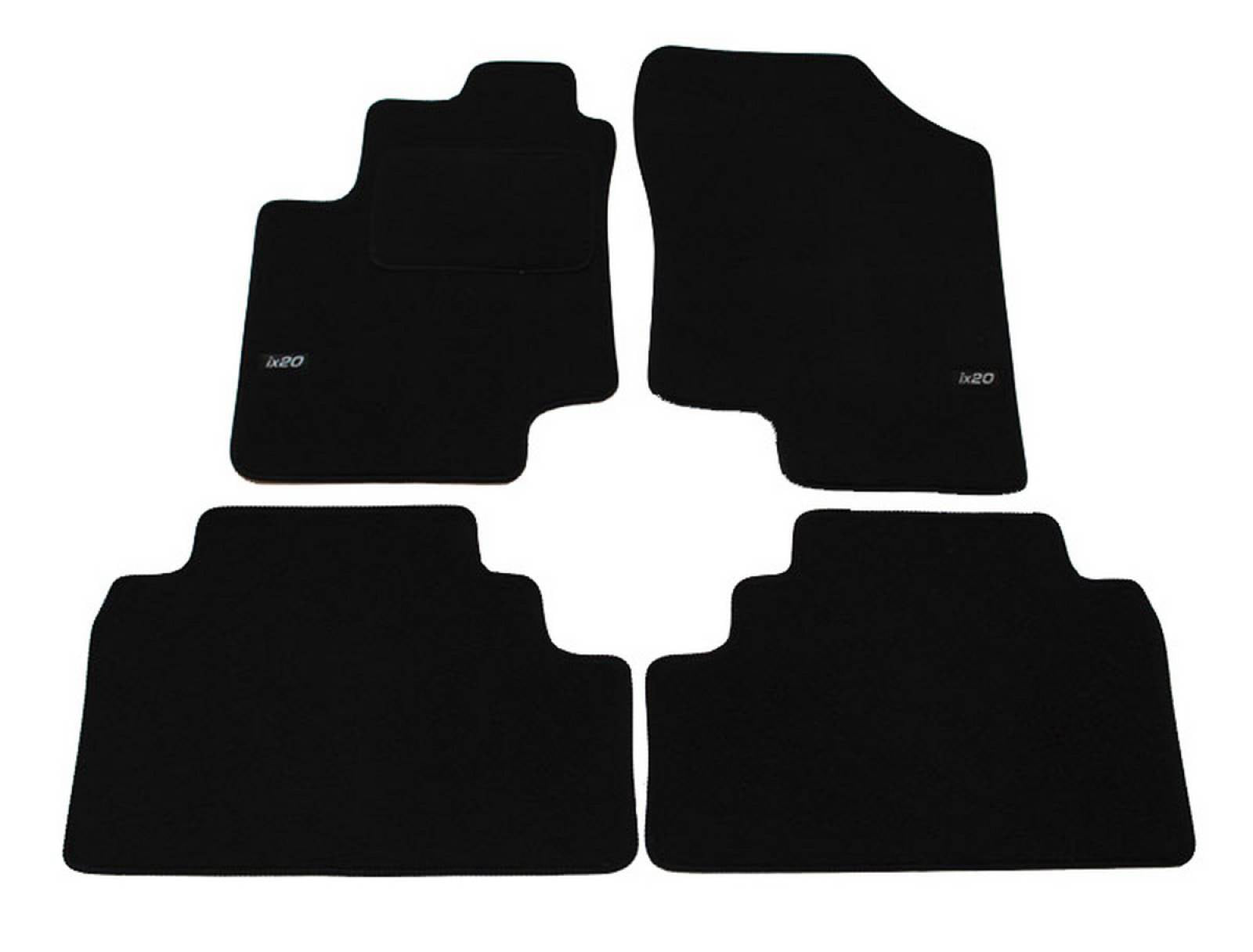 Covorase din velur cu logo, Hyundai ix20, 2010-2019