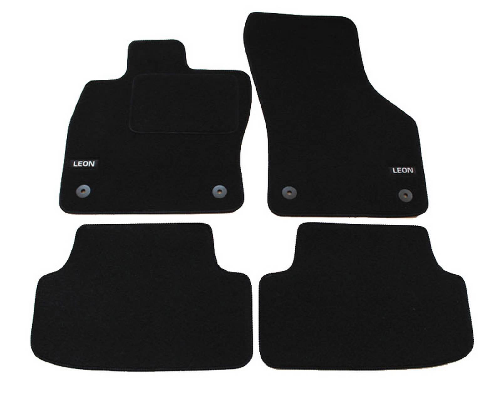 Covorase din velur cu logo, Seat Leon, 2012-2020