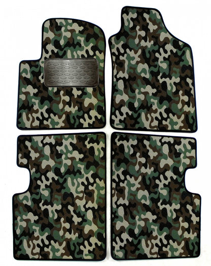 Covorase din velur stil Army, Fiat 500, 2007-2012