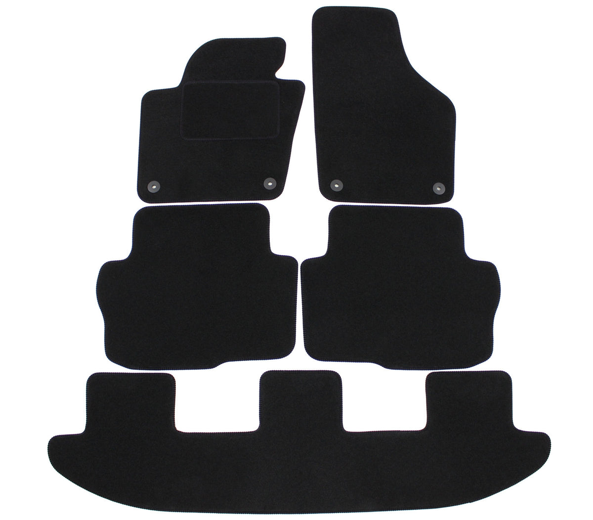 Covorase din velur, Volkswagen Sharan, 2010-2020