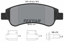 Set placute frana, frana disc Textar pentru Citroen, Peugeot - 2410101
