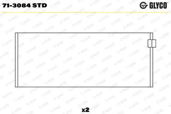 Cuzineti biela Glyco pentru Audi - 71-3084STD