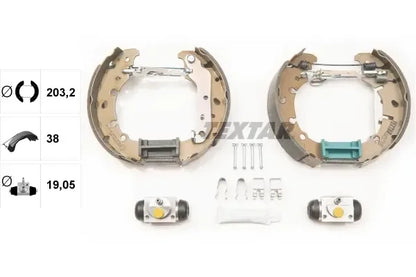 Set saboti frana, Ford, Textar 84057300