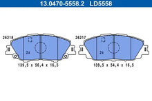Placute frana Toyota Prius/Yaris 1,5-1,8 19- ceramic TRW pentru Toyota - 13.0470-5558.2