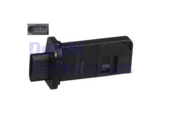Senzor debit aer, Volkswagen, Audi, Skoda, SEAT A4 B8, A4 B8 Avant, A5 Cabriolet, A5, Q5, Octavia Ii Combi, A3, 140x98x58 mm, Delphi AF1048012B1