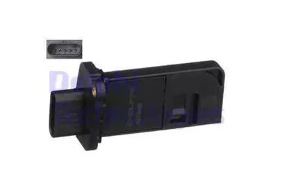 Senzor debit aer, Volkswagen, Audi, Skoda, SEAT A4 B8, A4 B8 Avant, A5 Cabriolet, A5, Q5, Octavia Ii Combi, A3, 140x98x58 mm, Delphi AF1048012B1