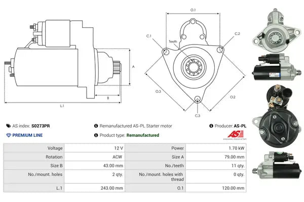 Starter As-Pl - S0273PR