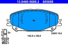 Set placute frana, frana disc TRW pentru Renault - 13.0460-5688.2