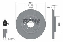 Disc frana Textar pentru Kg Mobility, Ssangyong - 92324903