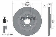 Disc frana Textar pentru Audi, Porsche - 92238305