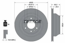 Disc frana, Isuzu, Chevrolet, Saab Ascender, Trailblazer, 9-7X, Ø325 mm, Textar 92271103