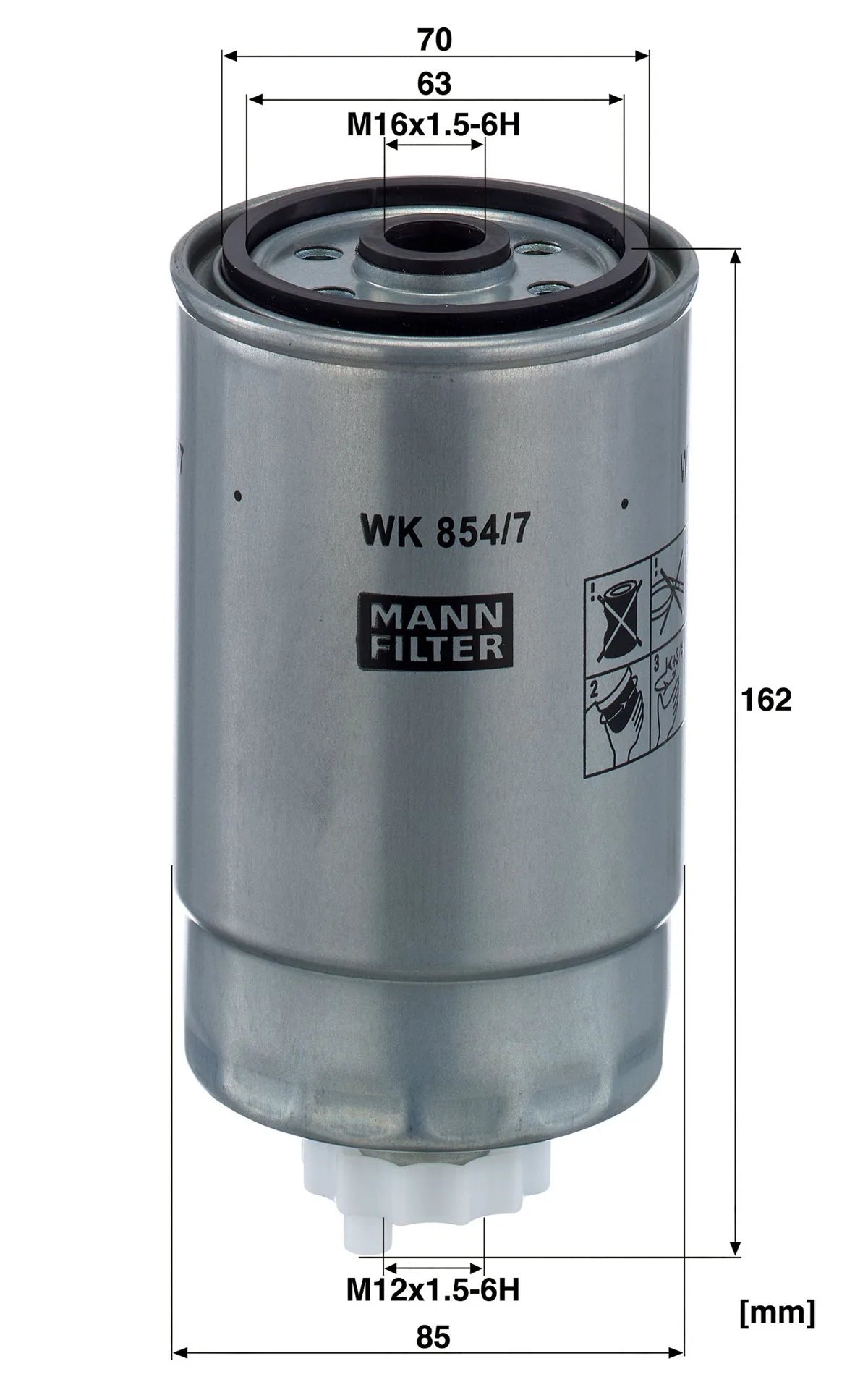 Filtru Combustibil MAN pentru Chrysler Voyager Grand - WK854/7
