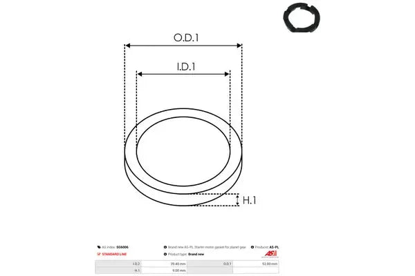 Roata cu dantura interioara mecanism planetar, 67x63x14 mm, AS-PL SG6006