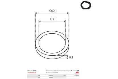 Roata cu dantura interioara mecanism planetar, 67x63x14 mm, AS-PL SG6006