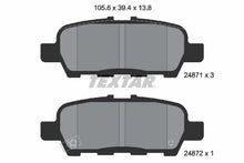 Set placute frana, frana disc Textar - 2487101