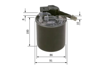 Filtru combustibil, Infiniti, Mercedes-Benz, 150x111x112 mm, Bosch F026402839