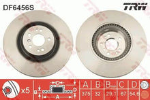 Disc frana, Mercedes-Benz Clasa Gl, Clasa M, Clasa R, Ø375 mm, TRW DF6456S