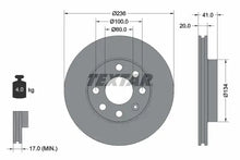 Disc frana Textar - 92029603