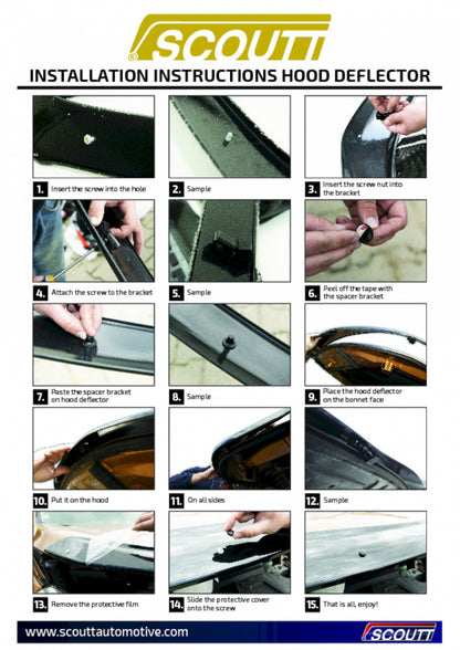 Deflector de capota Scoutt, Toyota Land Cruiser (J100), 2002-2007