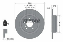 Disc frana Textar pentru Mercedes-Benz - 92163303
