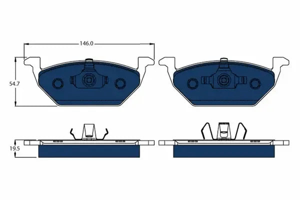 Set placute frana disc, SEAT, Skoda, TRW GDB1984BTE