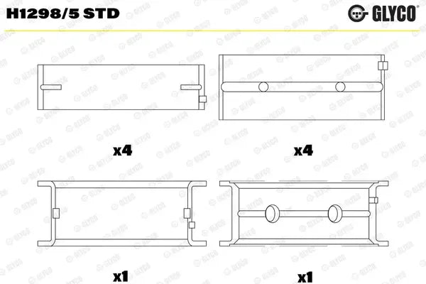 Cuzineti, arbore cotit Glyco - H1298/5STD