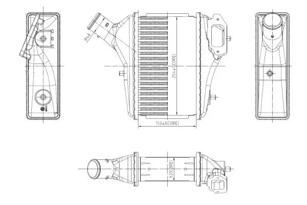 Intercooler, compresor NRF pentru Honda - NRF309091
