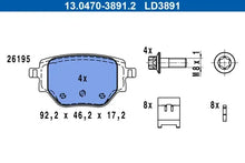 Placute frana Peugeot 208/2008 1,2-1,6 19- ceramic TRW - 13.0470-3891.2