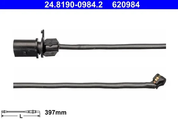 Senzor de avertizare uzura placute de frana, Audi, VW A4 B9 Avant, A5 Sportback, A4 B9, A5, Q5, A5 Cabriolet, A6 C8, 182x112x24 mm, TRW 24819009842