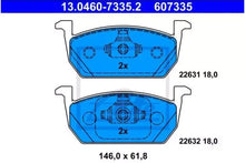 Set placute frana, frana disc TRW - 13.0460-7335.2