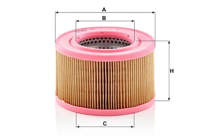 Filtru aer -Filter, 168x157x96 mm, Mann C1540