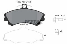 Set placute frana, frana disc Textar pentru Mitsubishi, Smart - 2192003