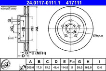 Disc frana TRW pentru Subaru - 24.0117-0111.1