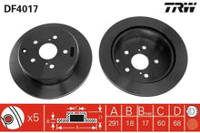 Disc frana, Toyota Supra, Previa, Ø291 mm, TRW DF4017