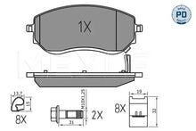 Set placute frana, frana disc Meyle pentru Mercedes-Benz, Nissan - 0252266021/PD