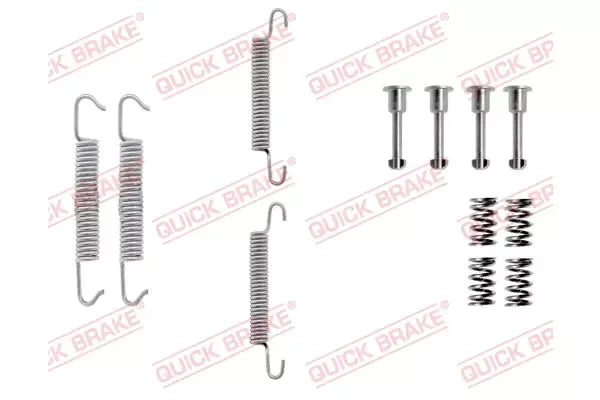 Set accesorii saboti frana parcare, BMW, Mini 3, 5, 5 Touring, 6, 7, Roadster, 146x126x22 mm, Quick Brake QB1050621