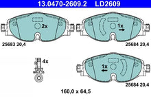 Set placute frana, frana disc TRW - 13.0470-2609.2