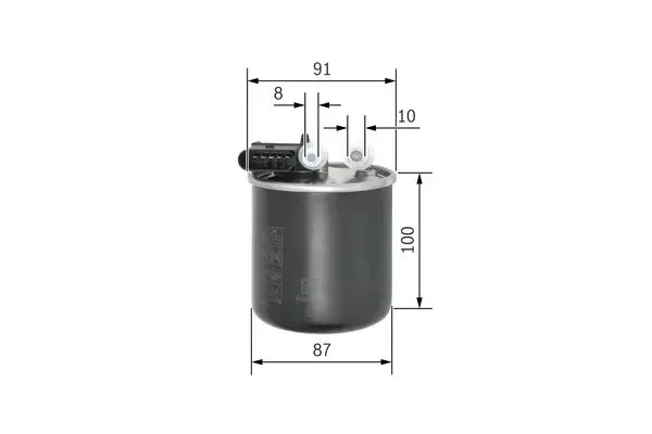 Filtru combustibil, Mercedes-Benz, 145x110x112 mm, Bosch F026402838