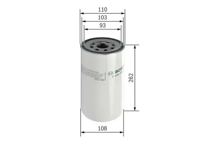 Filtru combustibil, Renault Trucks, Volvo, 275x118x115 mm, Bosch F026402017
