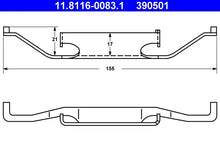 Arc, etrier frana TRW pentru BMW - 11.8116-0083.1